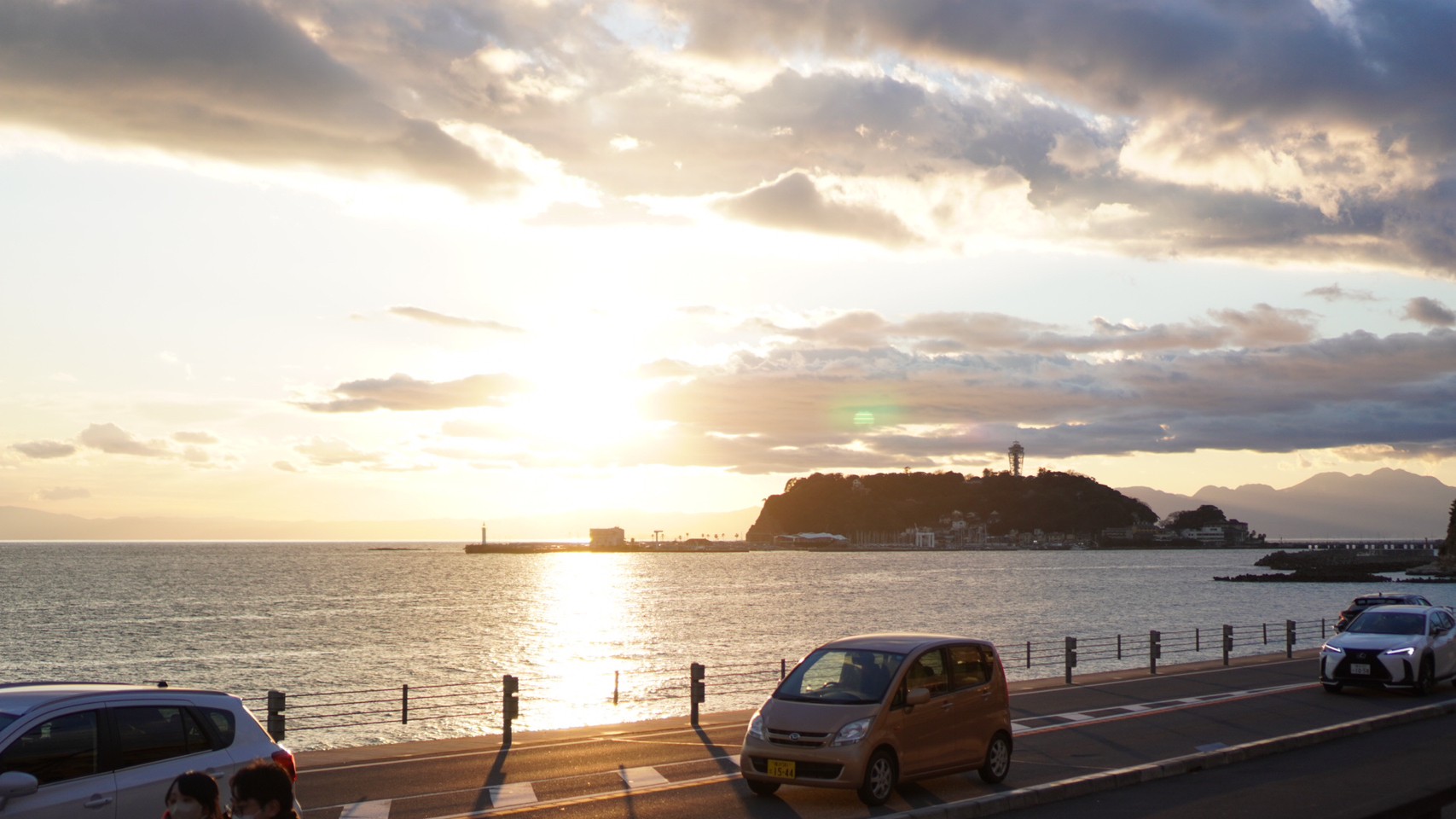 江の島の夕焼け